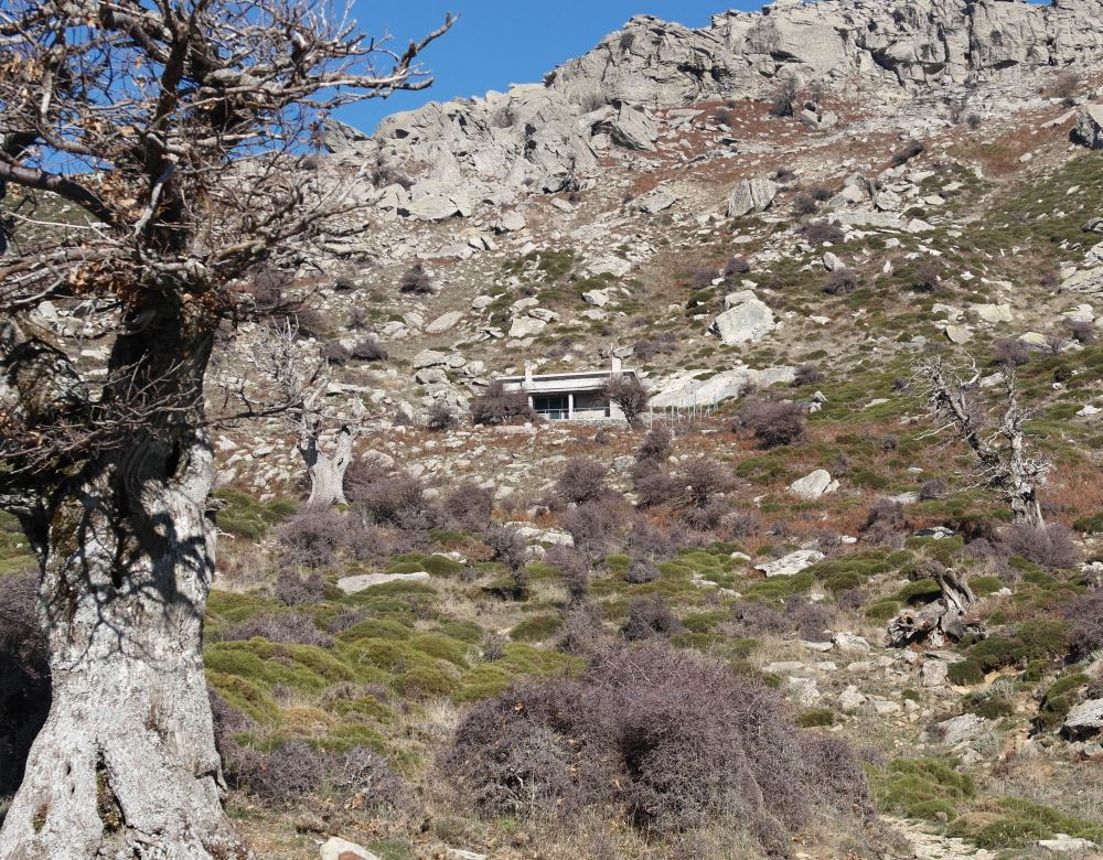 The refuge on mount Ochi, Evia island