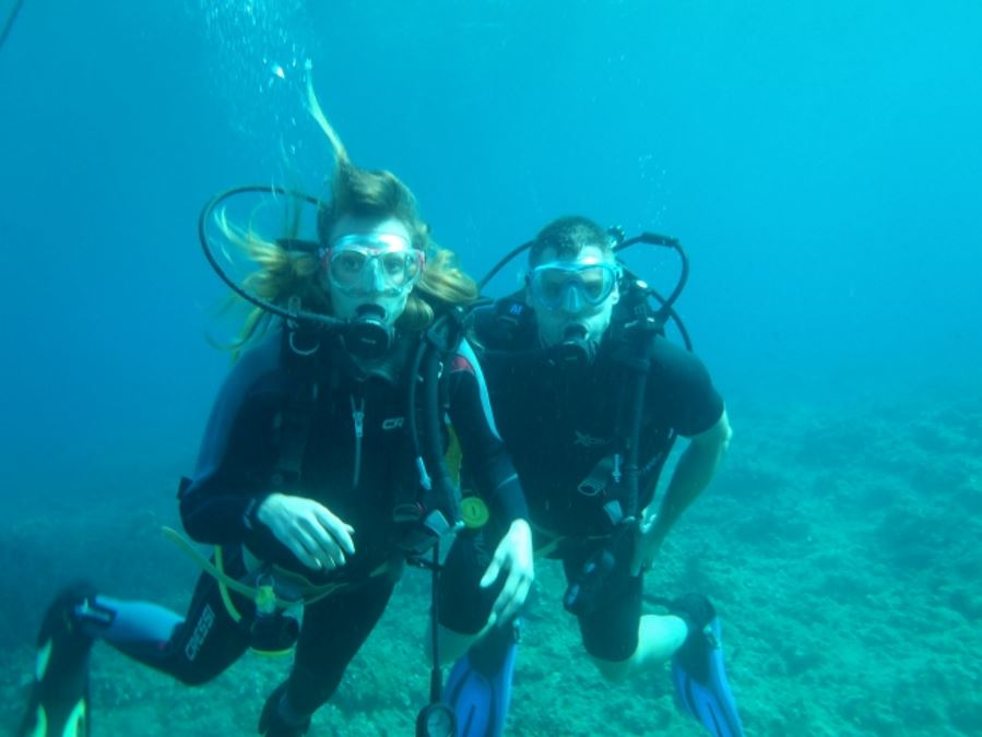 Diving in the waters of South Evia Island